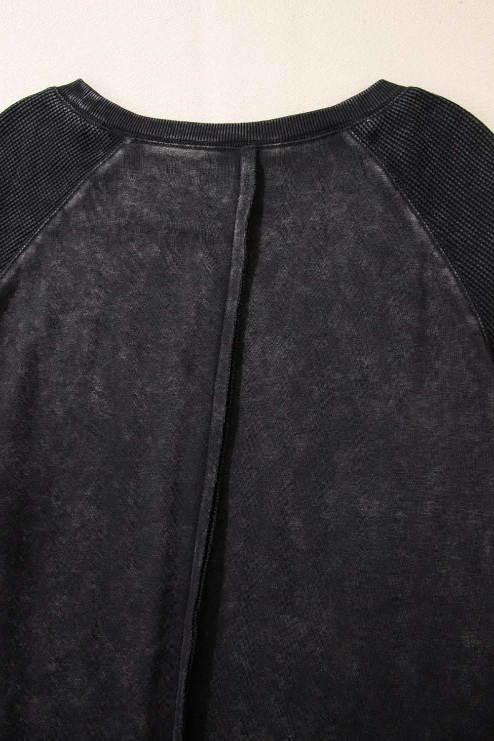 Chic black patchwork sweatshirt - Love Salve